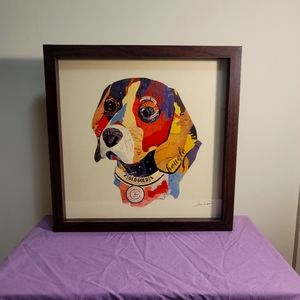 Empire Art Direct Old Gold Beagle Dimensional Collage